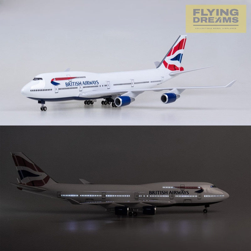 B747-400 British Airways - 1/150 Scale - 47cm - 18.5 inches