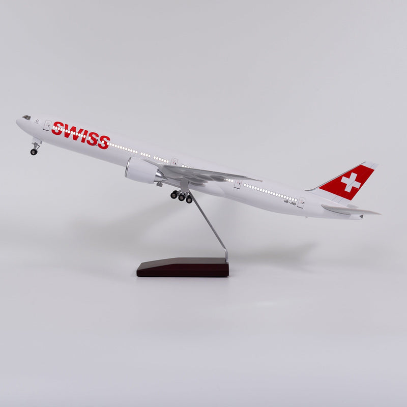 B777 SWISS - Escala 1/157 - 47CM -18.5in - Modelo de avión