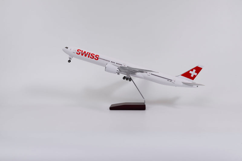 B777 SWISS - Scale 1/157 - 47CM -18.5in - Aircraft model