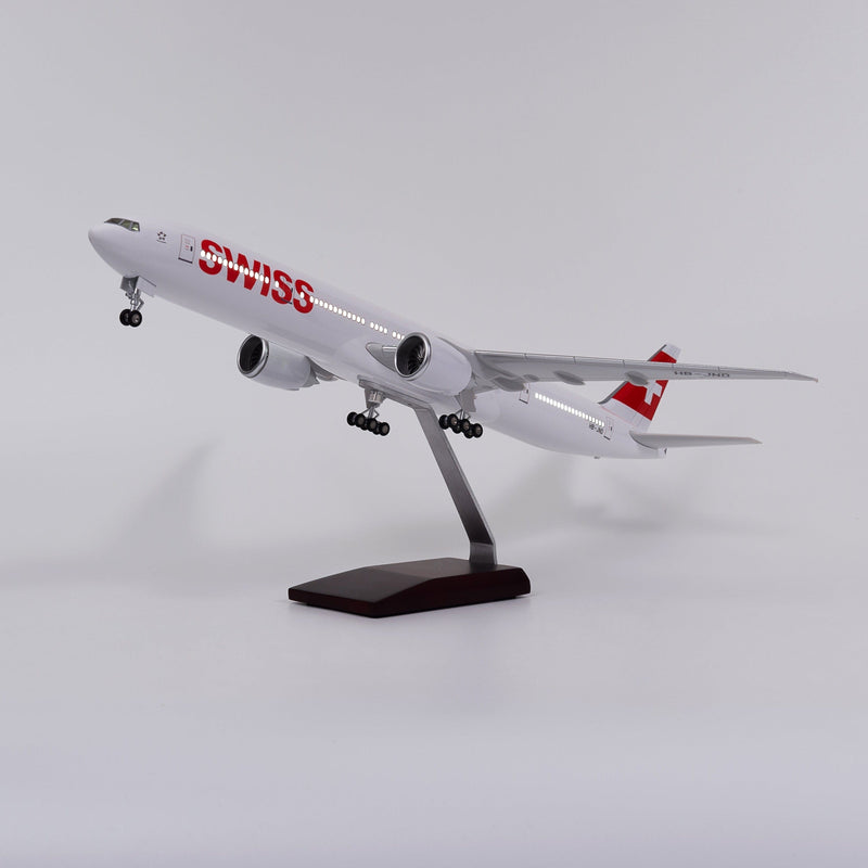 B777 SWISS - Escala 1/157 - 47CM -18.5in - Modelo de avión