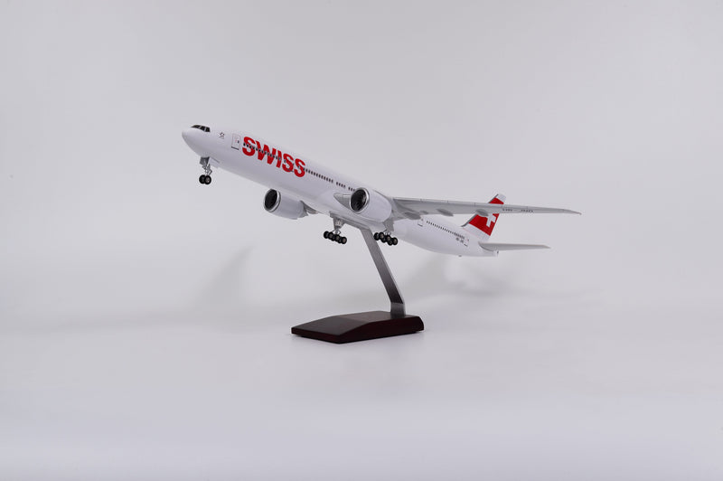 B777 SWISS - Scale 1/157 - 47CM -18.5in - Aircraft model