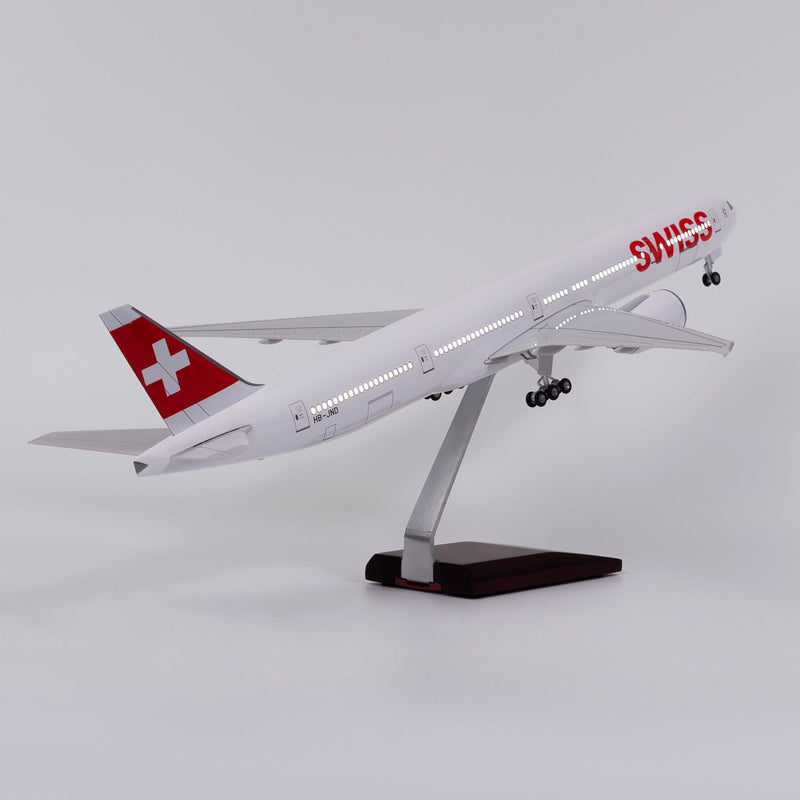 B777 SWISS - Escala 1/157 - 47CM -18.5in - Modelo de avión