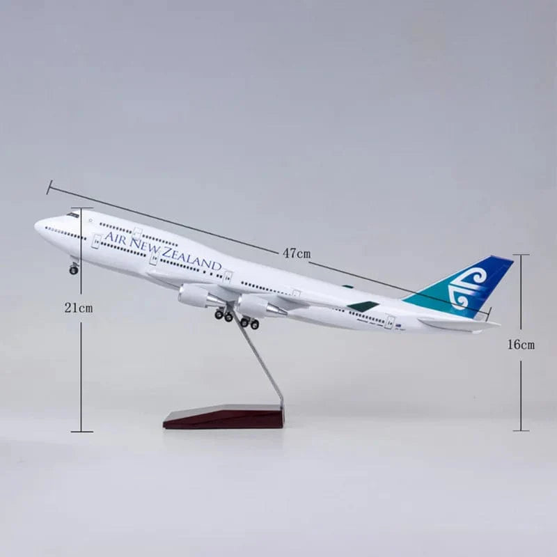 B747 Air New Zealand - Escala 1/150 - 47cm - 18,5in - Modelo de avión