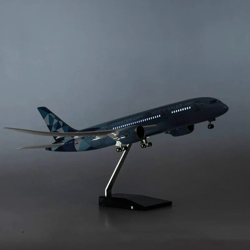 B787 Manchester City - Etihad - Escala 1/130 - 43cm - Avión a escala