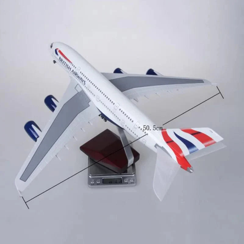 A380 Británico - Escala 1/160 - 47CM - Avión a escala