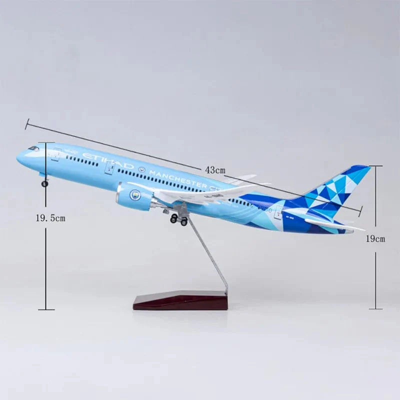 B787 Manchester City - Etihad - 1/130 Scale - 43cm - Scale Aircraft