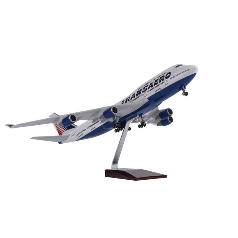 B747 Transaero - 1/150 Scale - 47cm - 18.5 inches