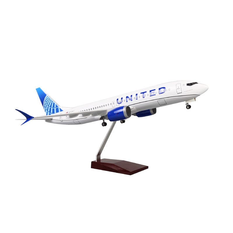 B737 Max United Airlines - 1/80 Scale - 47cm - 18.5 in - Aircraft Model