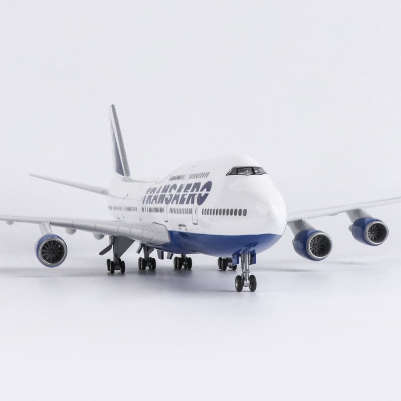 B747 Transaero - 1/150 Scale - 47cm - 18.5 inches