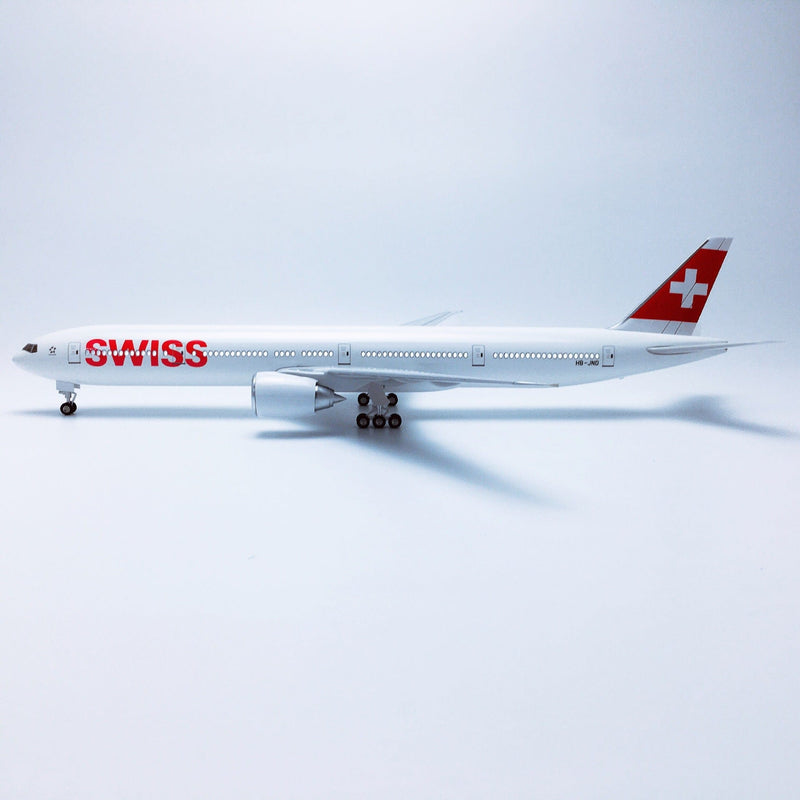 B777 SWISS - Scale 1/157 - 47CM -18.5in - Aircraft model