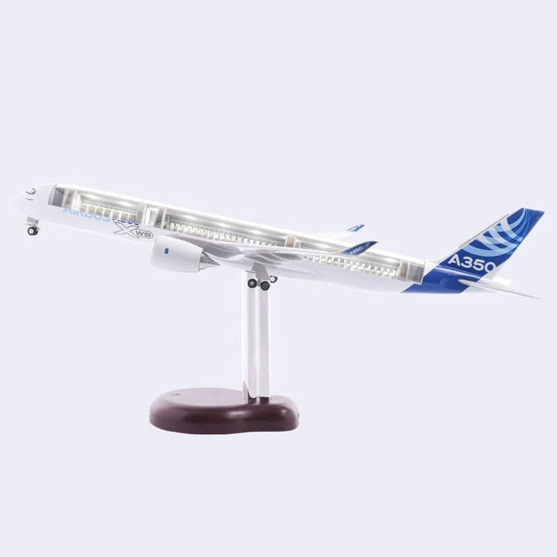 A350 Perspective Airplane Model Internal LED Lights - 47cm - 18.5inch