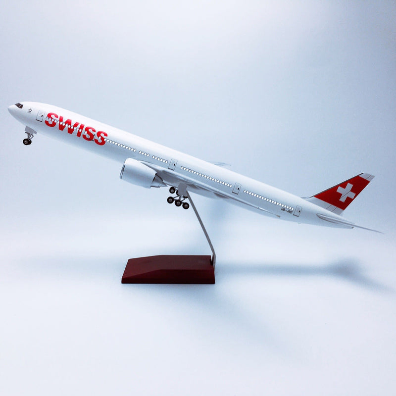 B777 SWISS - Scale 1/157 - 47CM -18.5in - Aircraft model