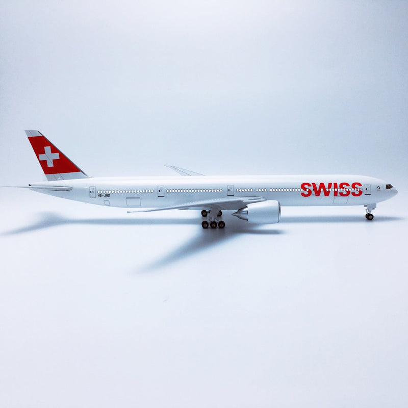 B777 SWISS - Scale 1/157 - 47CM -18.5in - Aircraft model