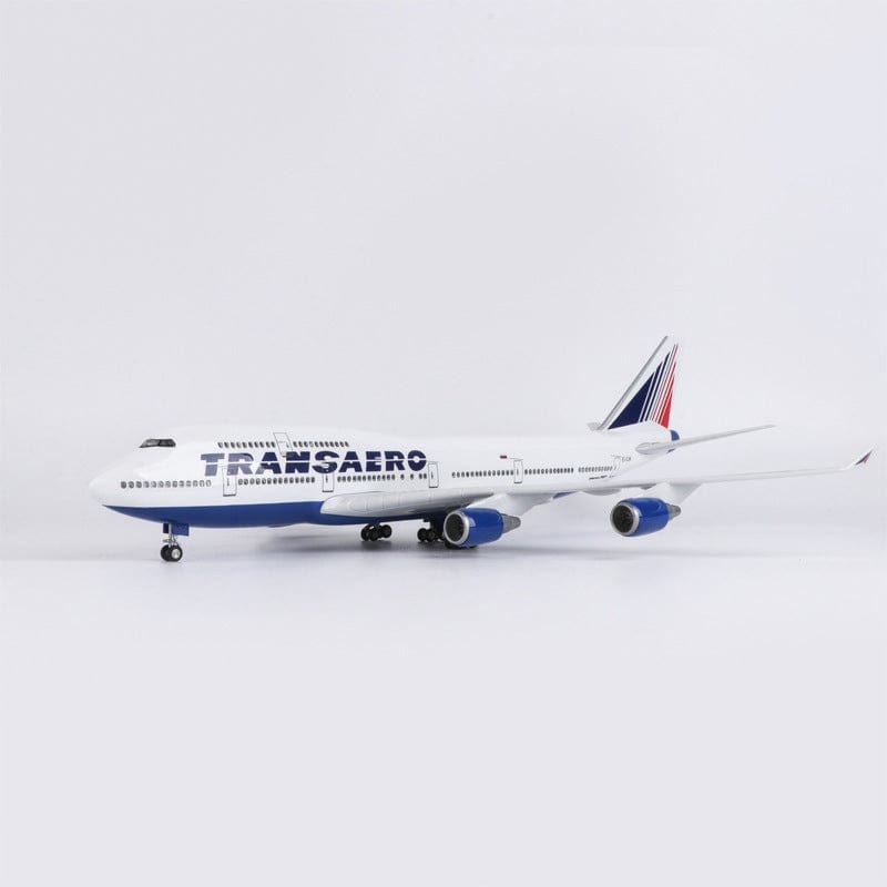 B747 Transaero - 1/150 Scale - 47cm - 18.5 inches