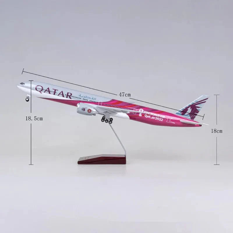 B777 Qatar - World Cup - Scale 1/150 - 47 cm - Scale airplane