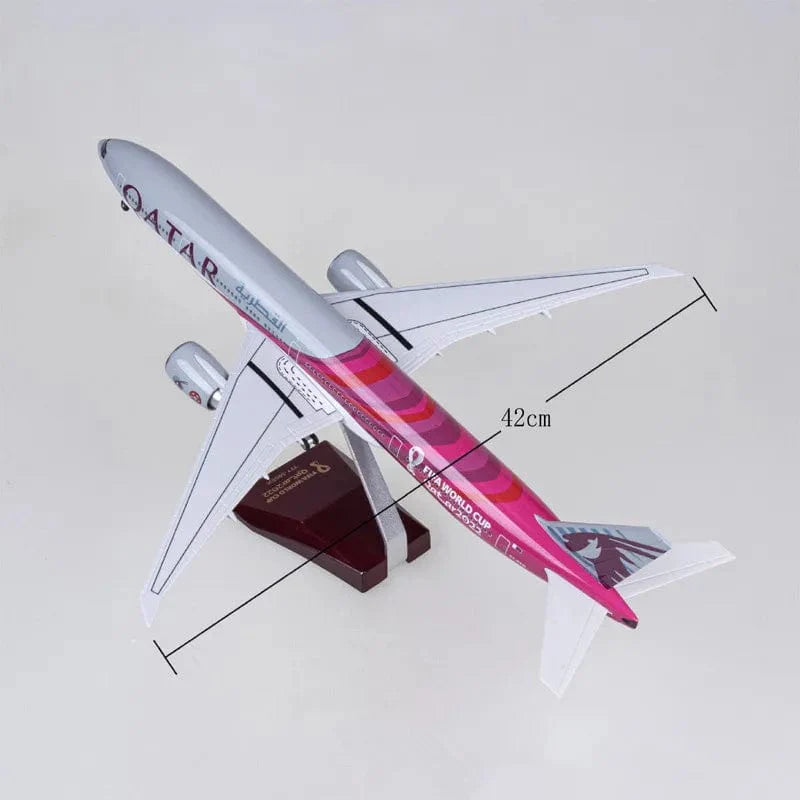 B777 Qatar - Copa Mundial - Escala 1/150 - 47 cm - Avión a escala