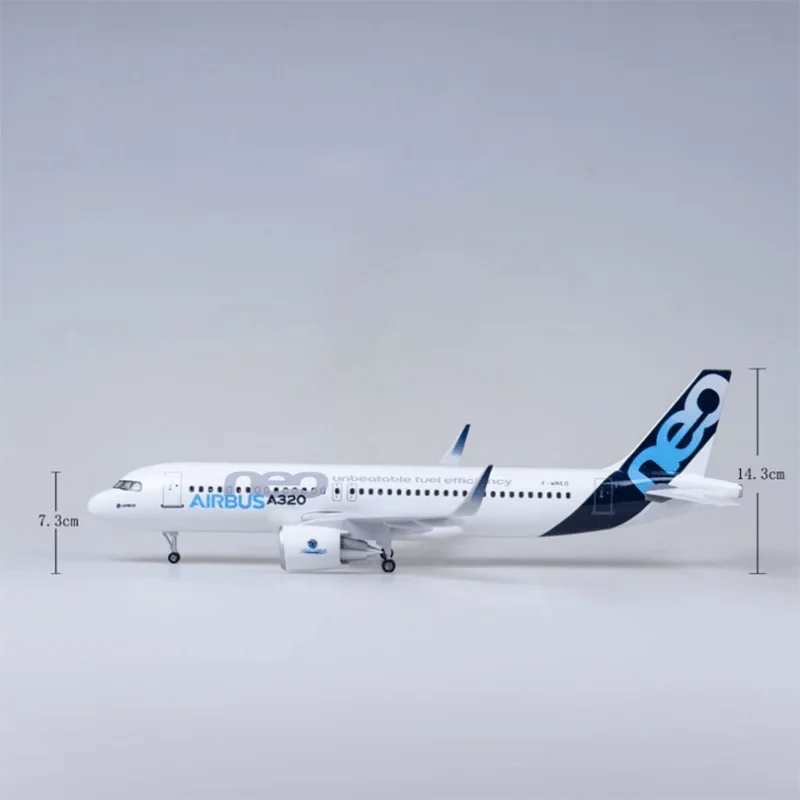 A320 Neo Prototype - 1/80 Scale - 47cm - 18.5 in - Aircraft Model