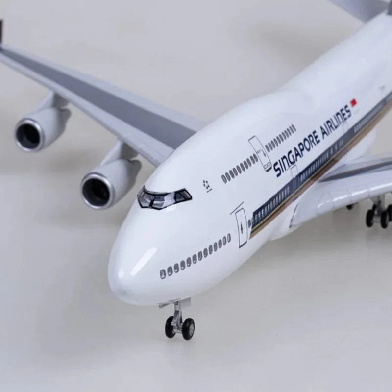 B747 Singapur - Escala 1/150 - 47cm - 18,5 in - Modelo de avión