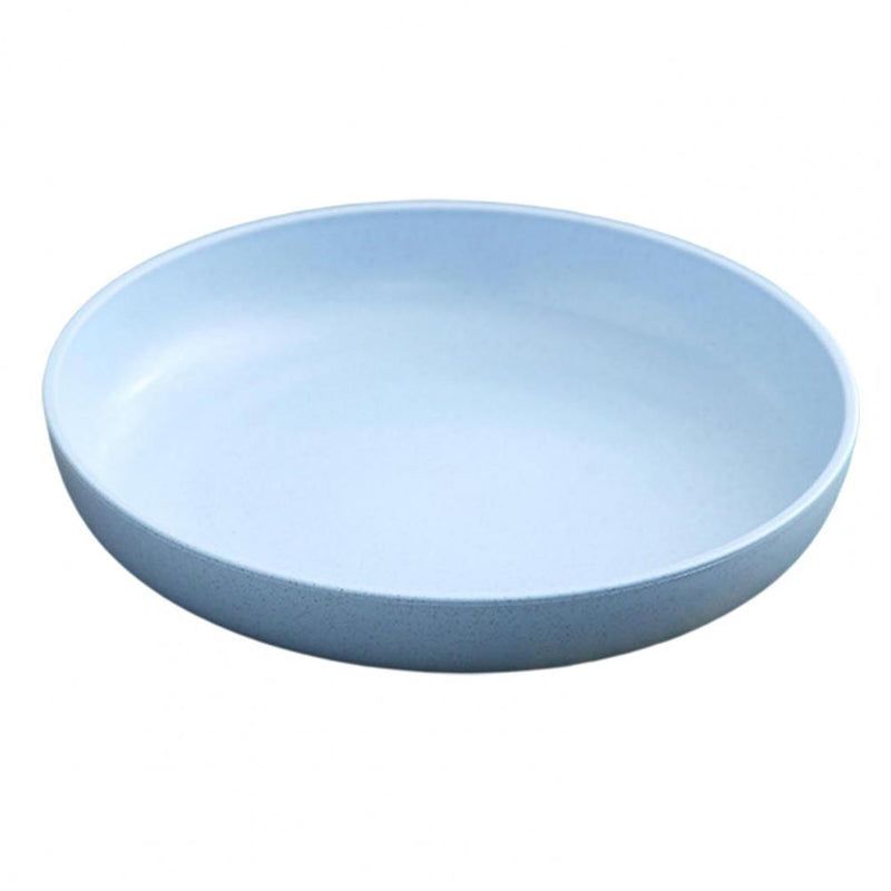 Food Plate Lightweight Wheat Straw Salver Cocina Cozinha Platos Tray Unbreakable Dinner Dish Microwave Safe BPA Free Plastic