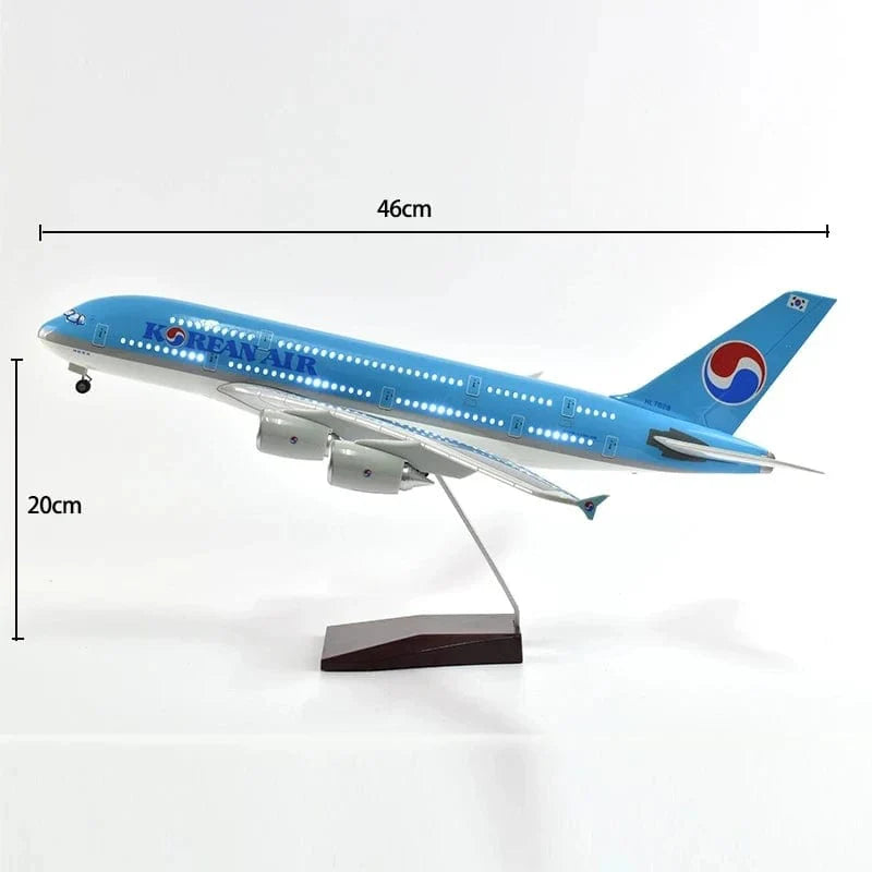 A380 KOREAN - Escala 1/160 - 46cm - 18,5 in - Modelo de avión