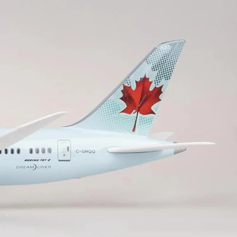 B787 Air Canada Dreamliner - Librea verde - Escala 1/130 - 43 cm - 16,9 pulgadas