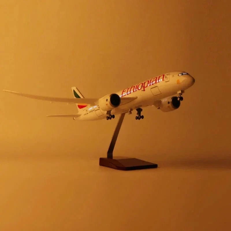 B787 Etíope - Escala 1/130 - 43cm - 16.9 in