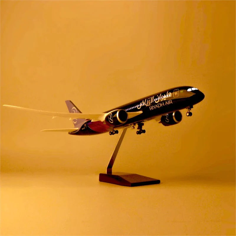 B787 Riyadh Air - Escala 1/130 - 43cm - 16,9 in - Modelo de avión