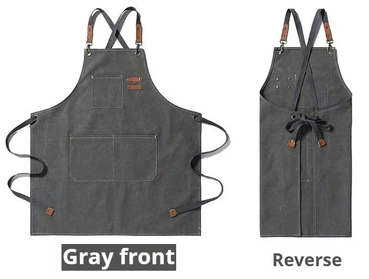 Perfessional Kitchen Apron Fashion Canvas Chef Apron cocina accesorios de cocina novedosos Straps For BBQ Shop Nail Salon