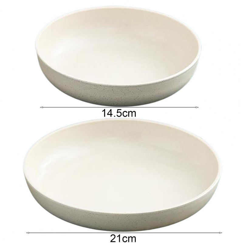 Food Plate Lightweight Wheat Straw Salver Cocina Cozinha Platos Tray Unbreakable Dinner Dish Microwave Safe BPA Free Plastic