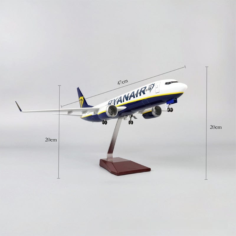 B737-800 Ryanair - 1/80 Scale - 47cm - 18.5 in - Aircraft Model