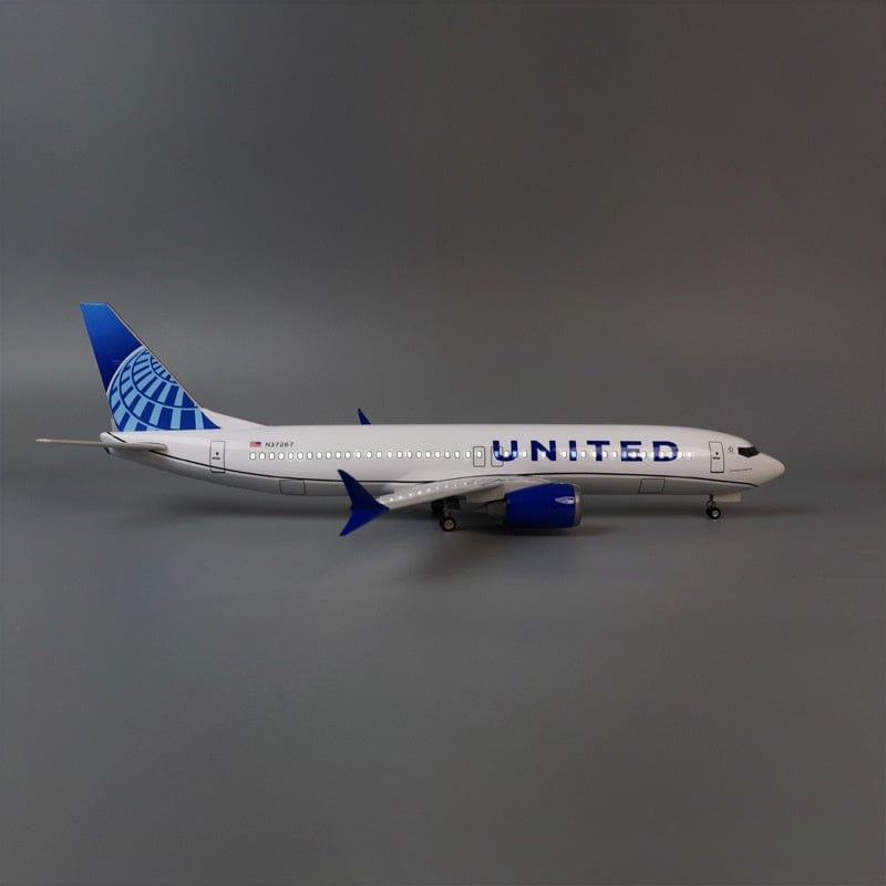 B737 Max United Airlines - 1/80 Scale - 47cm - 18.5 in - Aircraft Model