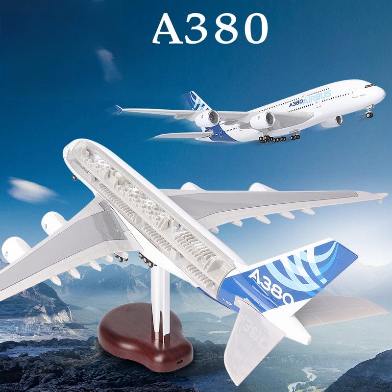 A380 Perspective LED Lights - 47cm - 18.5inch - Aircraft Model