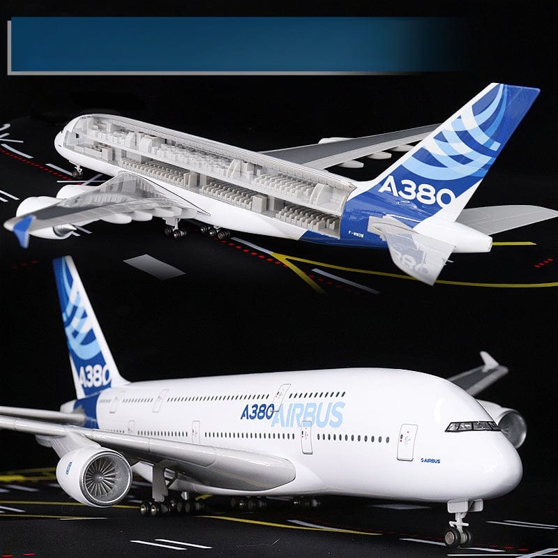 A380 Perspective LED Lights - 47cm - 18.5inch - Aircraft Model