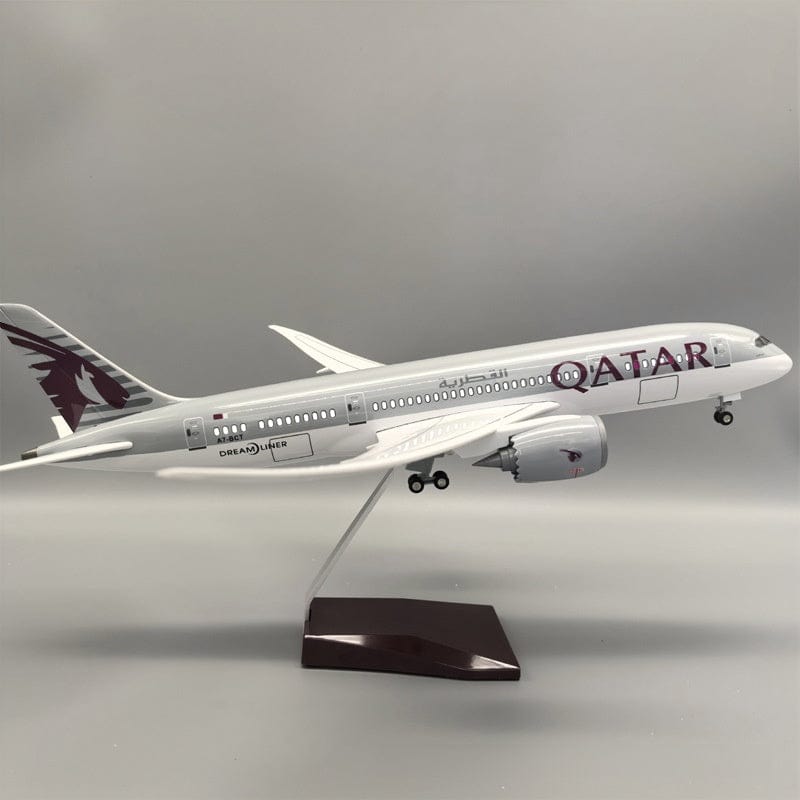 B787 Qatar - Escala 1/130 - 43cm - 16,9 in - Modelo de avión