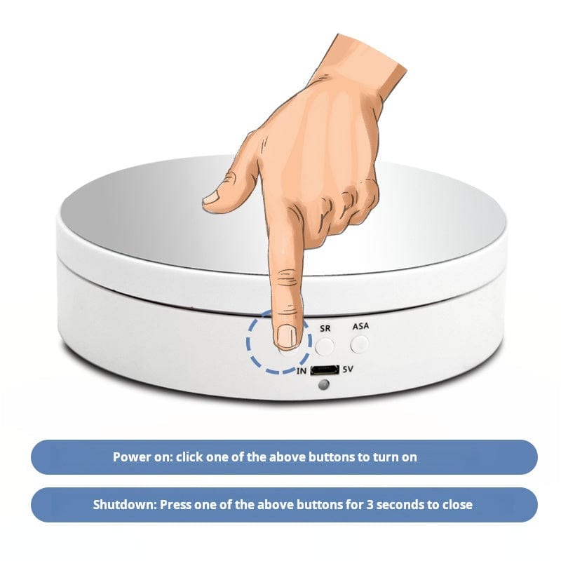 Motorized rotating base - 13.8 cm - 3 kg