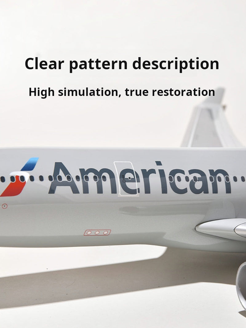 Aircraft model - American Airlines - Airbus A330-200 - A321NEO and A319 - Scale 1:100 - WITHOUT LED 