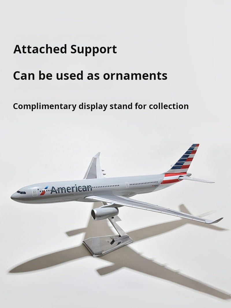 Aircraft model - American Airlines - Airbus A330-200 - A321NEO and A319 - Scale 1:100 - WITHOUT LED 