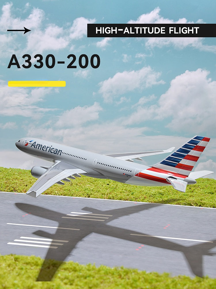 Aircraft model - American Airlines - Airbus A330-200 - A321NEO and A319 - Scale 1:100 - WITHOUT LED 